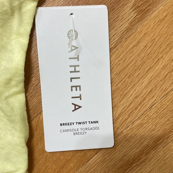Athleta Breezy Twist Tank L Honeysuckle Yellow - Picture 4 of 8